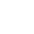 White gong icon on black background.